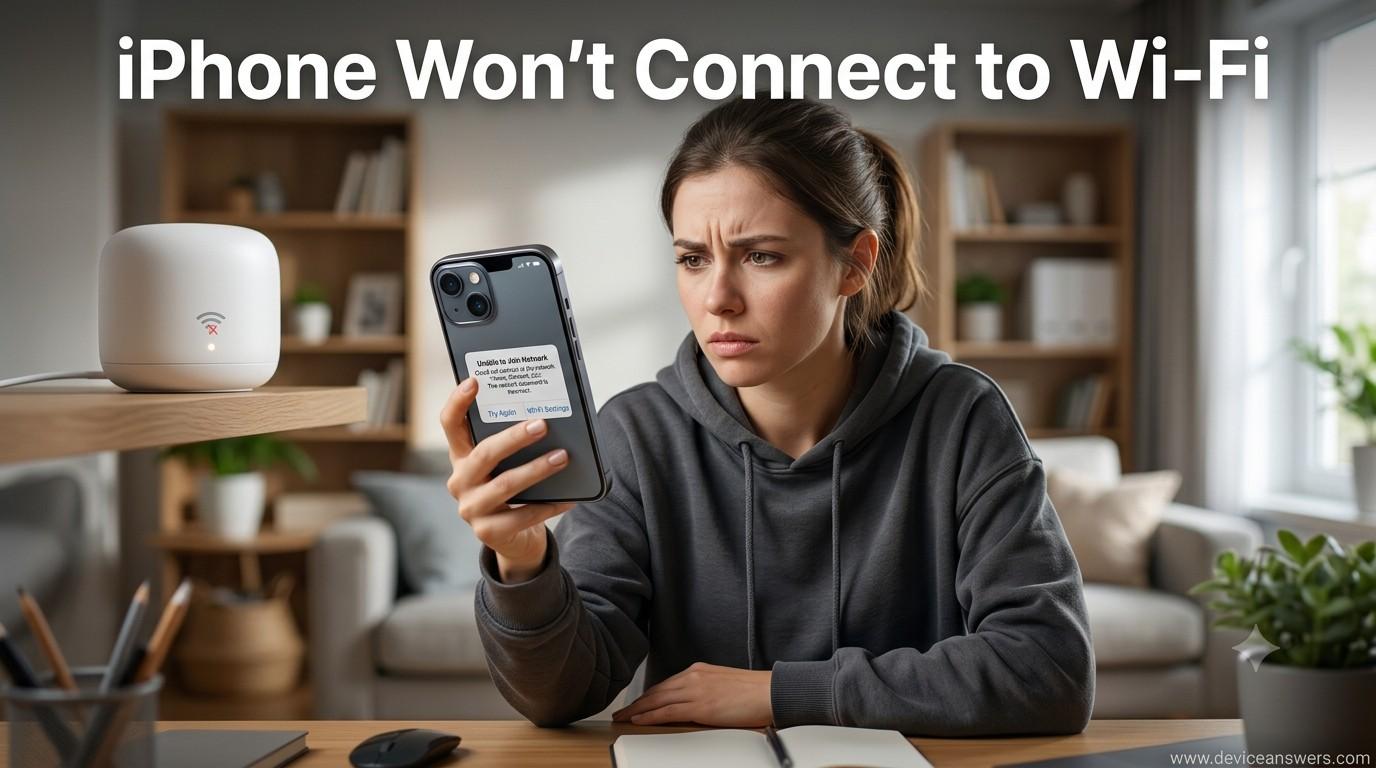 iphone won t connect to wifi