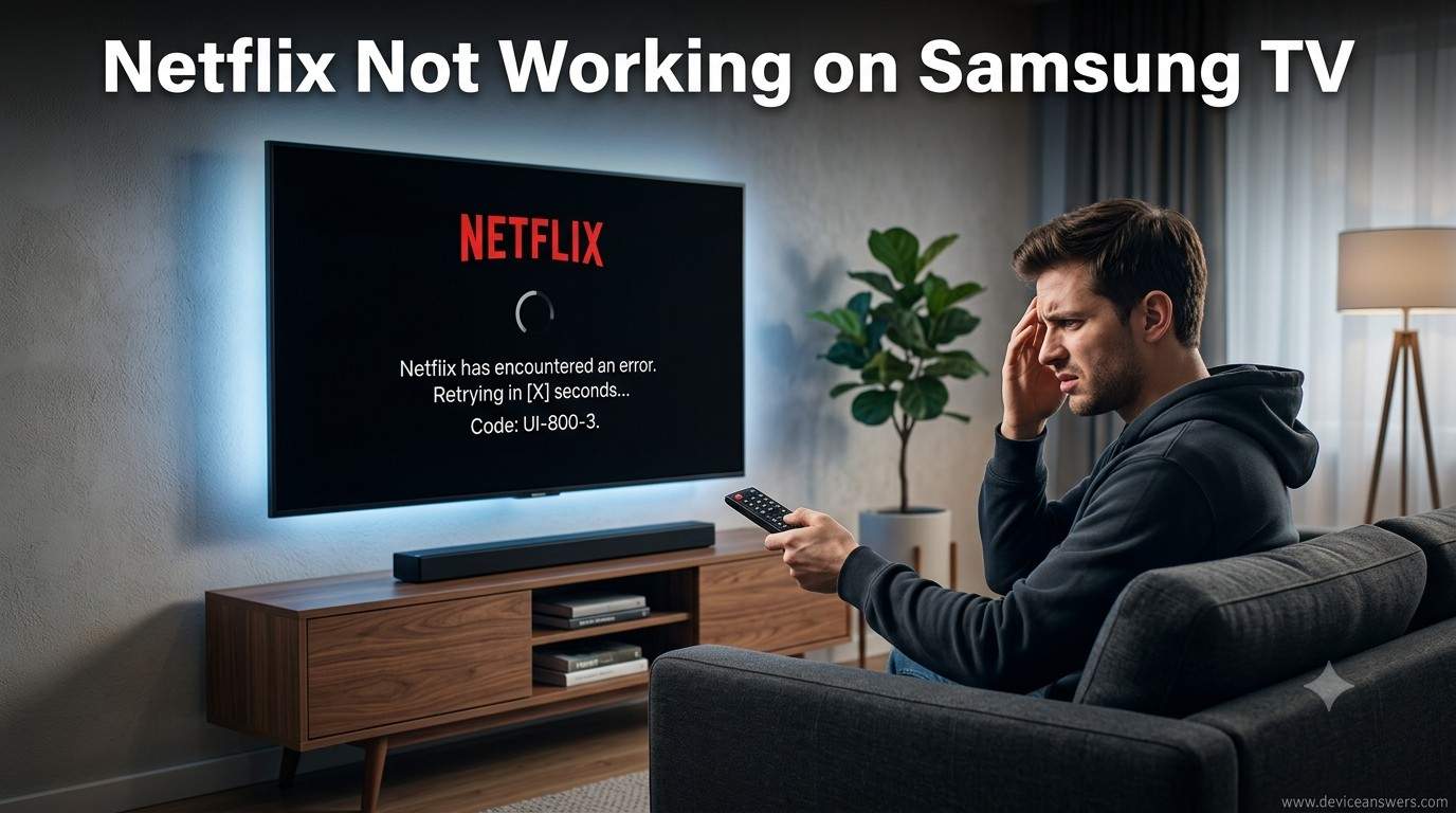 netflix not working on samsung tv